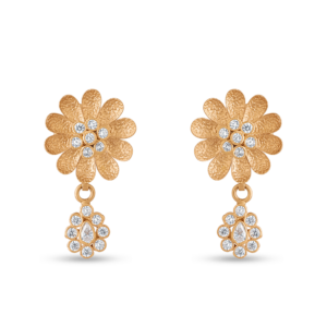 Gold Floral Earring