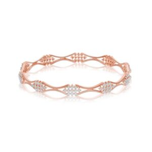 Twisted Matrix Diamond Bangle